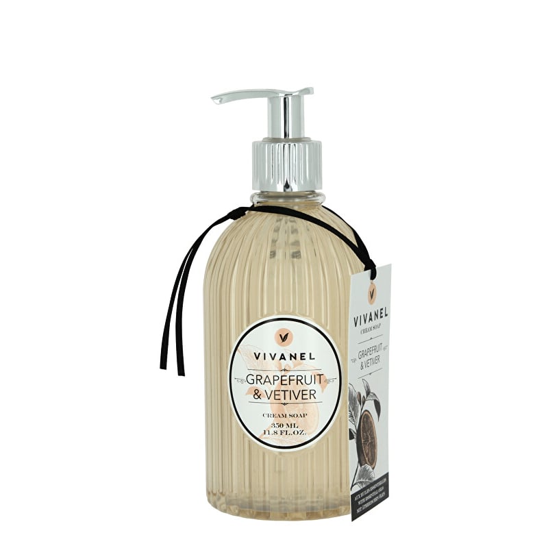 Krémové tekuté mýdlo na ruce Grapefruit & Vetiver (Cream Soap) Vivian Gray - 350 ml Krémové tekuté mýdlo na ruce Grapefruit & Vetiver (Cream Soap) Vivian Gray - 350 ml