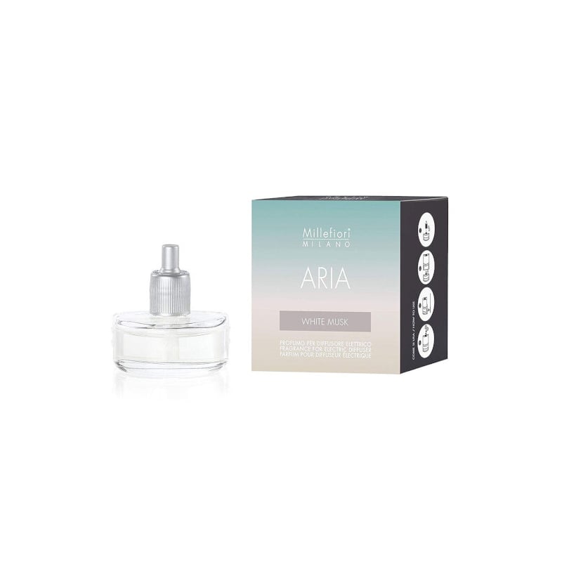 Náhradní náplň do elektrického difuzéru Aria / White Musk Millefiori Milano - 20 ml Náhradní náplň do elektrického difuzéru Aria / White Musk Millefiori Milano - 20 ml