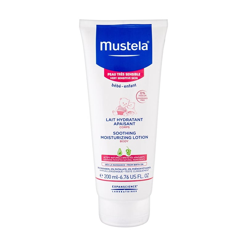 Dětské uklidňující hydratační mléko pro velmi citlivou pokožku (Soothing Moisture Lotion) Mustela - 200 ml Dětské uklidňující hydratační mléko pro velmi citlivou pokožku (Soothing Moisture Lotion) Mustela - 200 ml