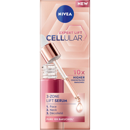 Pleťové sérum Cellular Expert Lift (3-Zone Lift Serum) Nivea - 30 ml