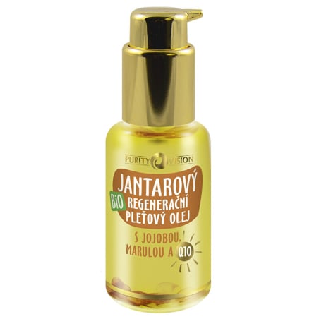 Bio Jantarový hloubkově regenerační pleťový olej Purity Vision - 45 ml