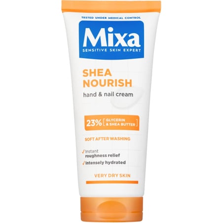 Vyživující krém na ruce pro suchou pokožku Shea Nourish (Hand & Nail Cream) Mixa - 100 ml