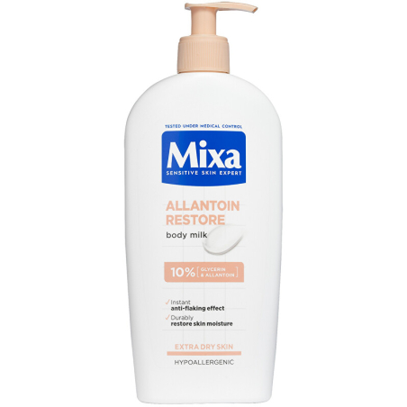 Regenerační promašťující tělové mléko pro extra suchou pokožku Allantoin Restore (Body Milk) Mixa - 400 ml