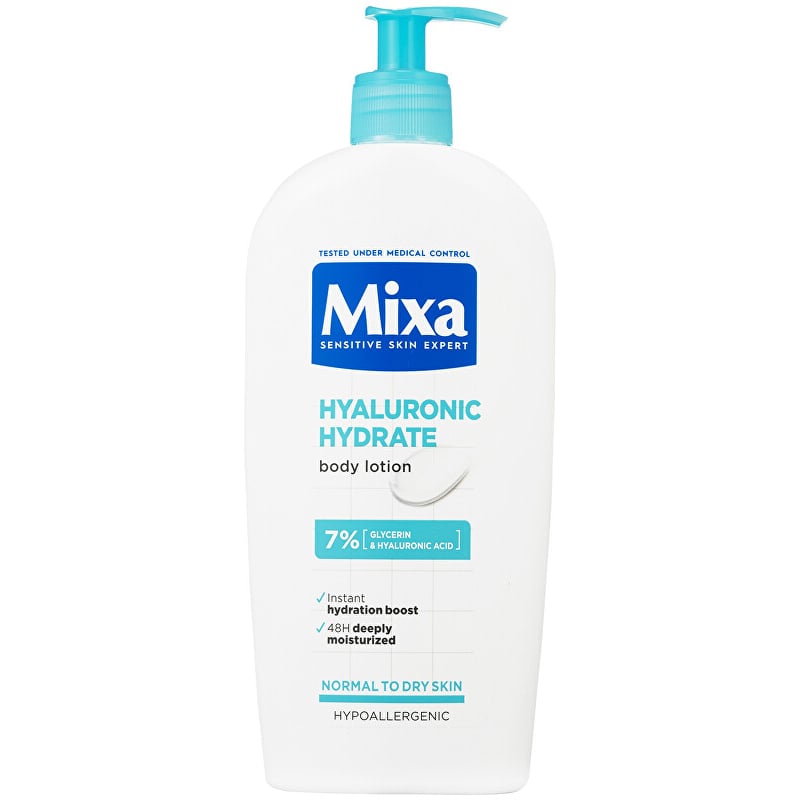 Lehké hydratační tělové mléko pro suchou a citlivou pokožku Hyalurogel (Body Lotion) Mixa - 400 ml Lehké hydratační tělové mléko pro suchou a citlivou pokožku Hyalurogel (Body Lotion) Mixa - 400 ml