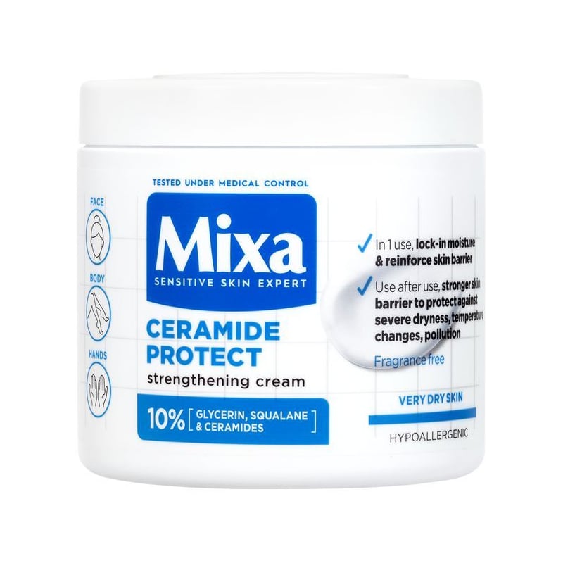 Posilující tělová péče pro velmi suchou pokožku Ceramide Protect (Strengthening Cream) Mixa - 400 ml Posilující tělová péče pro velmi suchou pokožku Ceramide Protect (Strengthening Cream) Mixa - 400 ml