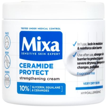 Posilující tělová péče pro velmi suchou pokožku Ceramide Protect (Strengthening Cream) Mixa - 400 ml