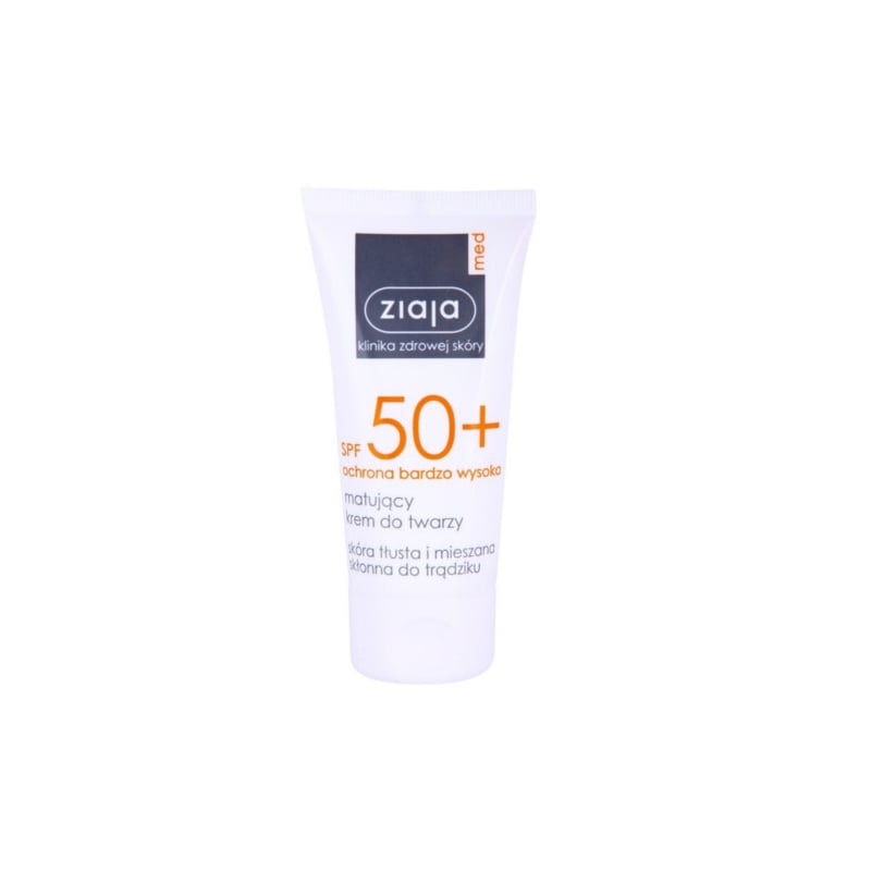 Zmatňující pleťový krém na opalování SPF 50+ Ziaja - 50 ml