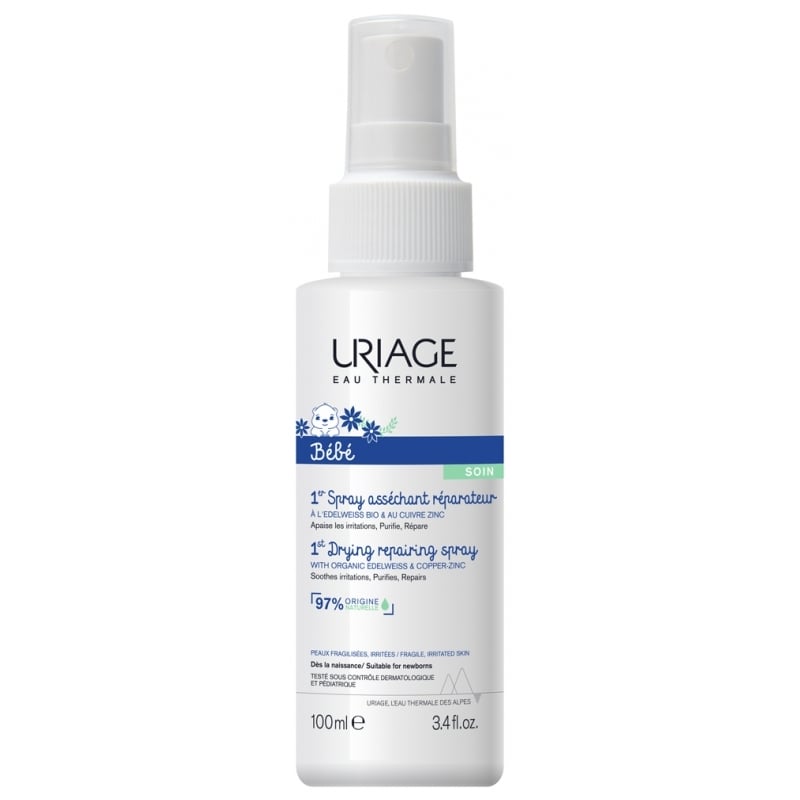 Vysušující a zklidňující sprej Bébé (1st Drying Repairing Spray) Uriage - 100 ml Vysušující a zklidňující sprej Bébé (1st Drying Repairing Spray) Uriage - 100 ml