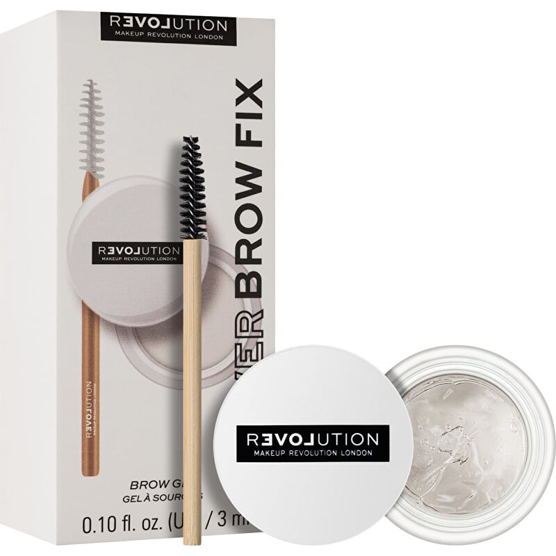 Fixační gel na obočí Relove Power Brow Fix Clear (Brow Gel) Revolution - 3 ml Fixační gel na obočí Relove Power Brow Fix Clear (Brow Gel) Revolution - 3 ml