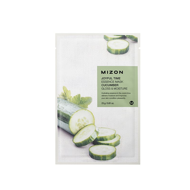 Plátýnková 3D maska s okurkou pro zářivou a hydratovanou pleť Joyful Time (Essence Mask Cucumber) Mizon - 23 g Plátýnková 3D maska s okurkou pro zářivou a hydratovanou pleť Joyful Time (Essence Mask Cucumber) Mizon - 23 g