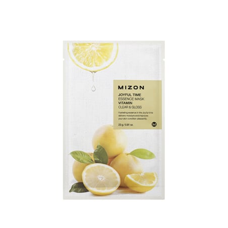 Plátýnková 3D maska s vitamínem C pro rozjasnění a vitalitu pleti Joyful Time (Essence Mask Vitamin) Mizon - 23 g