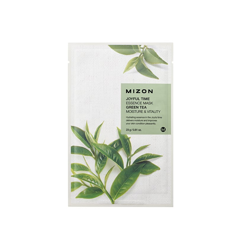 Plátýnková 3D maska se zeleným čajem pro hydrataci a vitalitu pleti Joyful Time (Essence Mask Green Tea) Mizon - 23 g Plátýnková 3D maska se zeleným čajem pro hydrataci a vitalitu pleti Joyful Time (Essence Mask Green Tea) Mizon - 23 g