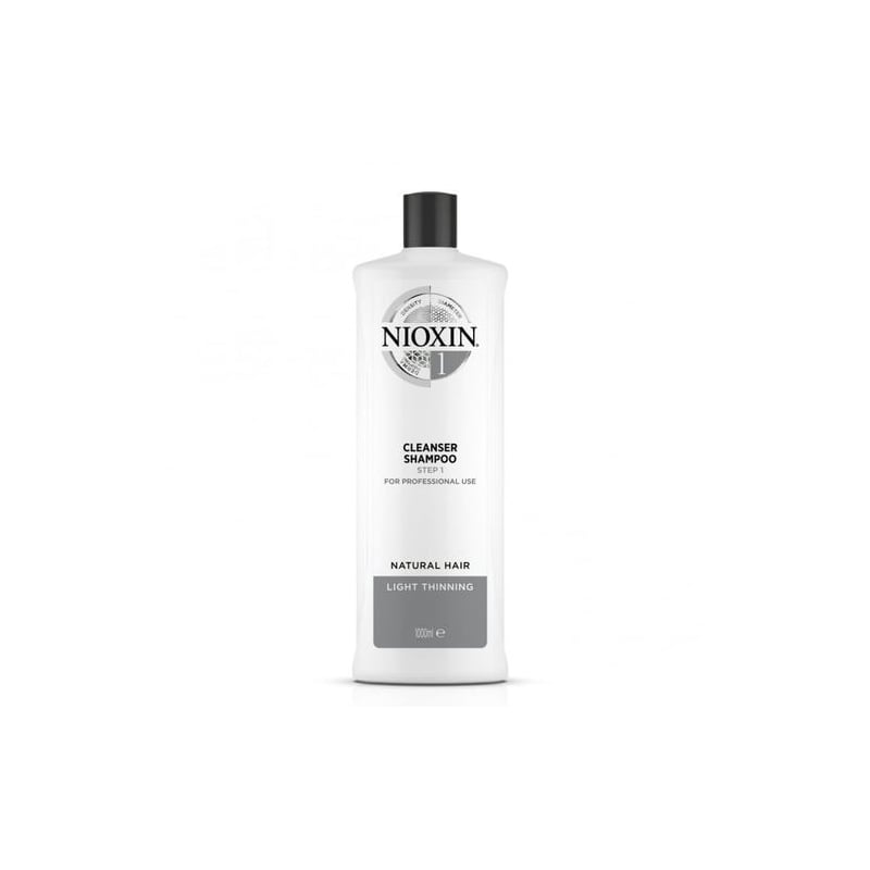 Čisticí šampon pro jemné mírně řídnoucí přírodní vlasy System 1 (Shampoo Cleanser System 1) Nioxin - 1000 ml Čisticí šampon pro jemné mírně řídnoucí přírodní vlasy System 1 (Shampoo Cleanser System 1) Nioxin - 1000 ml