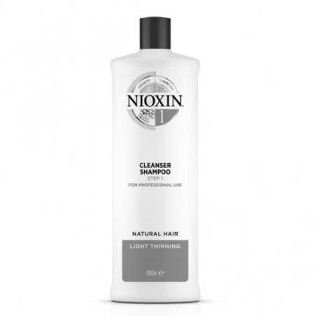 Čisticí šampon pro jemné mírně řídnoucí přírodní vlasy System 1 (Shampoo Cleanser System 1) Nioxin - 1000 ml