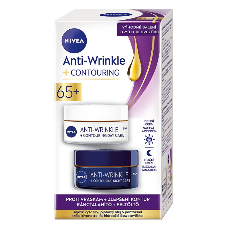Dárková sada pro zlepšení kontur zralé pleti 65+ Anti-Wrinkle Nivea Dárková sada pro zlepšení kontur zralé pleti 65+ Anti-Wrinkle Nivea