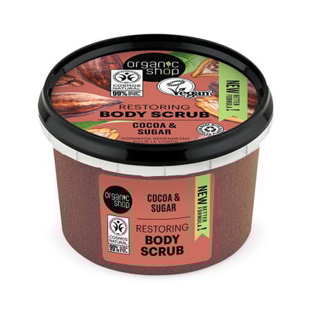 Tělový peeling Organic Cocoa & Sugar (Body Scrub) Organic Shop - 250 ml