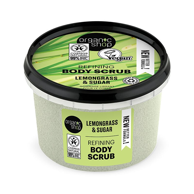 Koupelový cukrový peeling Organic Lemongrass & Sugar (Body Scrub) Organic Shop - 250 ml Koupelový cukrový peeling Organic Lemongrass & Sugar (Body Scrub) Organic Shop - 250 ml