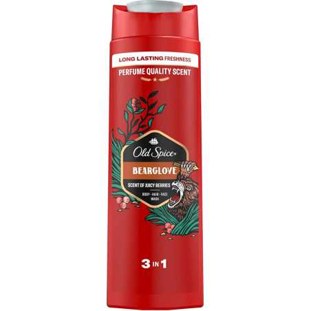 Sprchový gel Bearglove 3 v 1 (Body-Hair-Face Wash) Old Spice - 400 ml