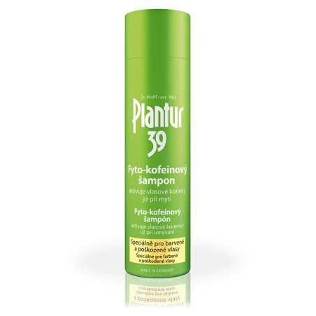 Fyto-kofeinovy šampon pro barvené a poškozené vlasy Plantur - 250 ml