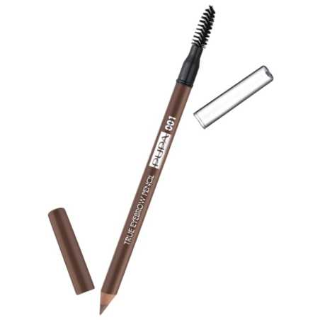 Voděodolná tužka na obočí (True Eyebrow Pencil Waterproof) PUPA Milano / Odstín: 003 Dark Brown - 1,08 g