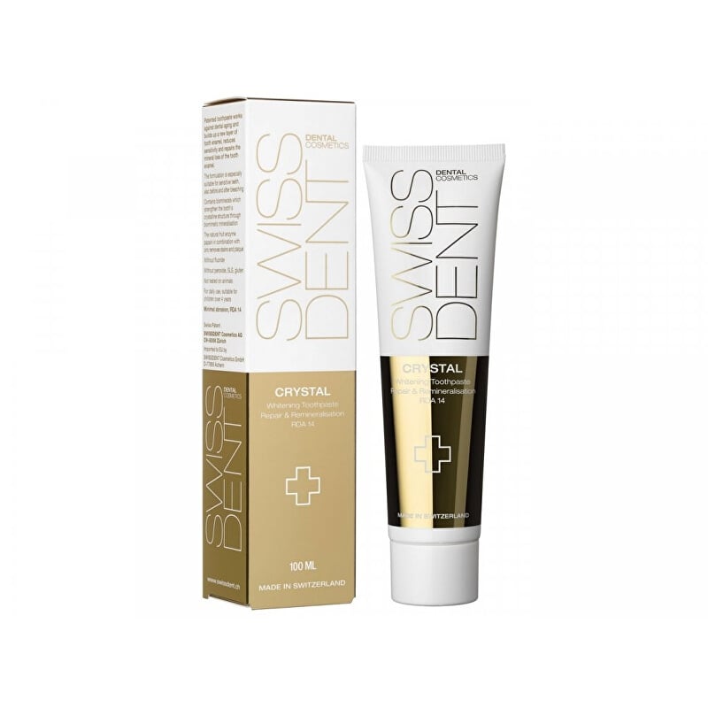 Regenerační zubní krém s bělicím efektem Crystal (Repair & Whitening Toothcream) Swissdent - 100 ml Regenerační zubní krém s bělicím efektem Crystal (Repair & Whitening Toothcream) Swissdent - 100 ml