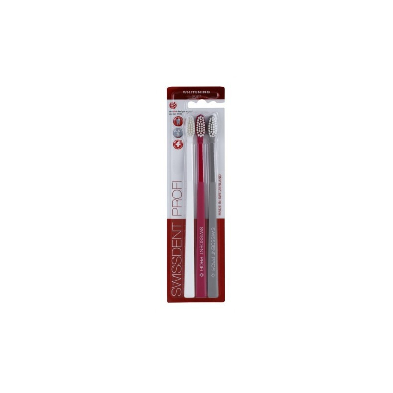 Zubní kartáček Whitening Trio Soft Swissdent Zubní kartáček Whitening Trio Soft Swissdent