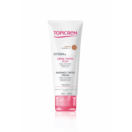 Hydratační tónující pleťový krém SPF 50 (Radiance Tinted Cream) Topicrem / Odstín: Claire - Light - 40 ml