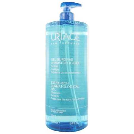 Čisticí gel na obličej a tělo (Extra-Rich Dermatological Gel) Uriage - 1000 ml