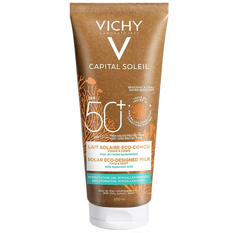 Ochranné mléko SPF 50+ Capital Soleil (Solar Eco-Design Milk) Vichy - 200 ml Ochranné mléko SPF 50+ Capital Soleil (Solar Eco-Design Milk) Vichy - 200 ml
