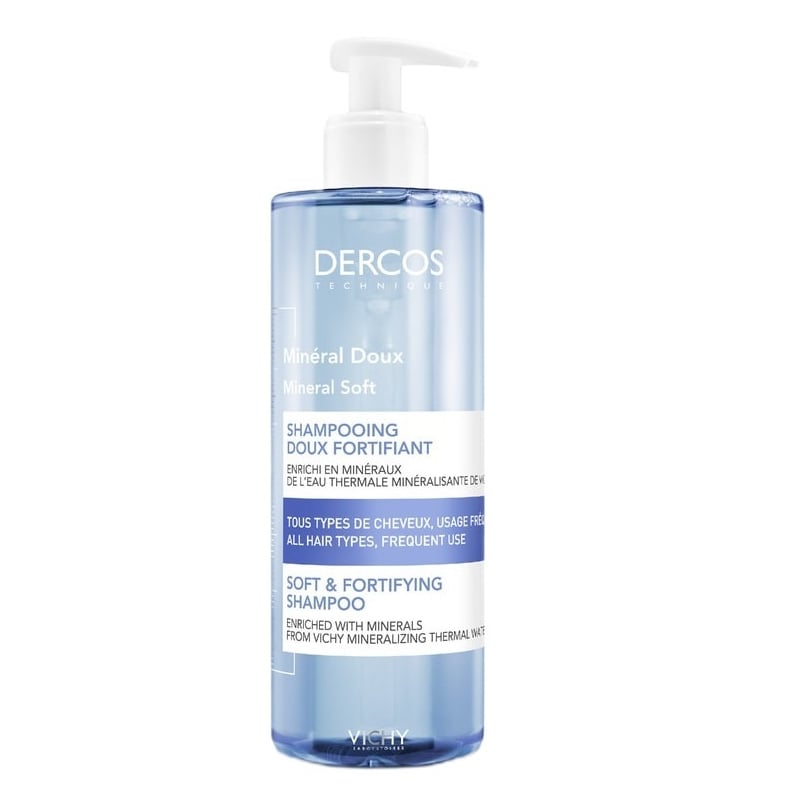 Jemný a posilující minerální šampon pro časté mytí vlasů Dercos Vichy - 400 ml Jemný a posilující minerální šampon pro časté mytí vlasů Dercos Vichy - 400 ml
