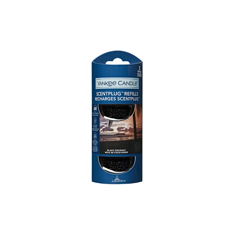 Náhradní náplň do elektrického difuzéru Black Coconut 2 x Yankee Candle - 18,5 ml Náhradní náplň do elektrického difuzéru Black Coconut 2 x Yankee Candle - 18,5 ml