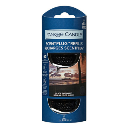 Náhradní náplň do elektrického difuzéru Black Coconut 2 x Yankee Candle - 18,5 ml