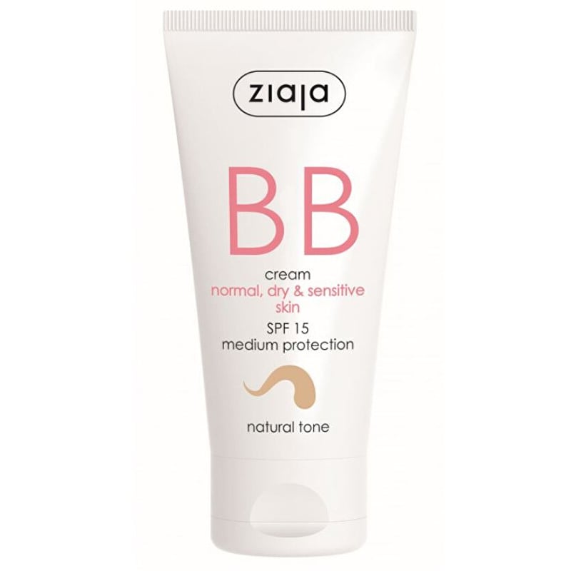 BB krém pro normální, suchou, citlivou pleť tón přirozený SPF15 Ziaja - 50 ml BB krém pro normální, suchou, citlivou pleť tón přirozený SPF15 Ziaja - 50 ml