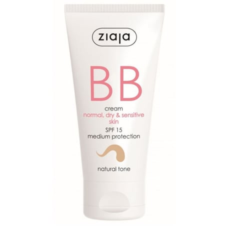 BB krém pro normální, suchou, citlivou pleť tón přirozený SPF15 Ziaja - 50 ml