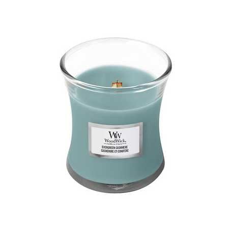 Vonná svíčka váza Evergreen Cashmere WoodWick - 275 g