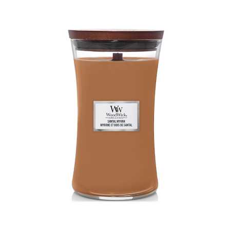 Vonná svíčka váza velká Santal Myrrh WoodWick - 609,5 g
