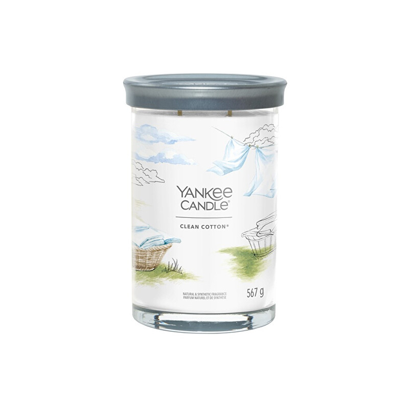 Aromatická svíčka Signature tumbler velký Clean Cotton Yankee Candle - 567 g Aromatická svíčka Signature tumbler velký Clean Cotton Yankee Candle - 567 g