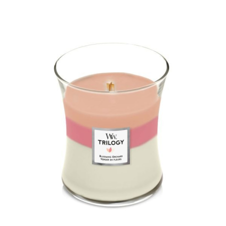 Vonná svíčka váza Trilogy Blooming Orchard WoodWick - 275 g