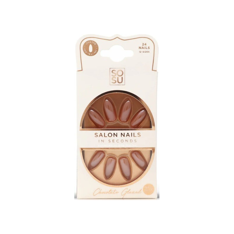 Umělé nehty Chocolate (Salon Nails) SOSU Cosmetics - 24 ks Umělé nehty Chocolate (Salon Nails) SOSU Cosmetics - 24 ks