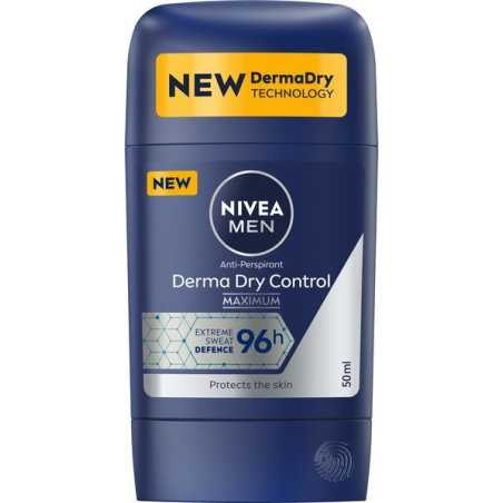 Tuhý antiperspirant pro muže Men Derma Dry Control Nivea - 50 ml