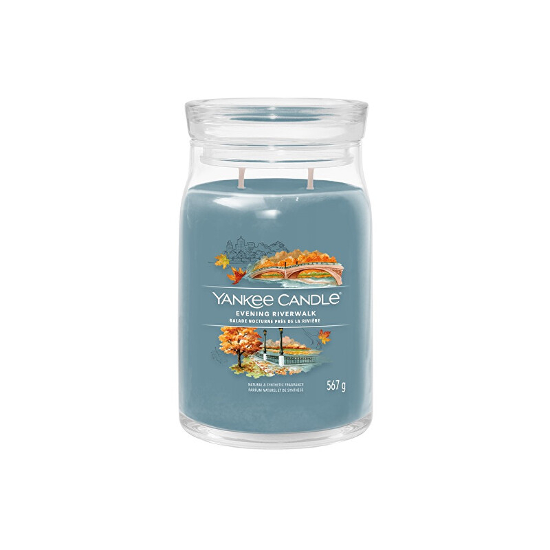 Aromatická svíčka Signature sklo velké Evening Riverwalk Yankee Candle - 567 g