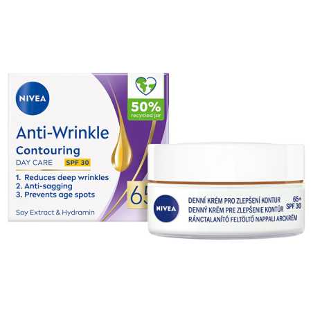 Denní krém pro zlepšení kontur 65+ SPF 30 (Anti-Wrinkle Contouring Day Care) Nivea - 50 ml
