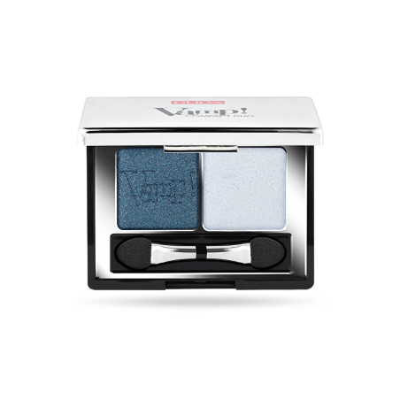 Oční stíny Vamp! (Compact Duo Eyeshadow) PUPA Milano / Odstín: 012 Magnetic Blue - 2,2 g