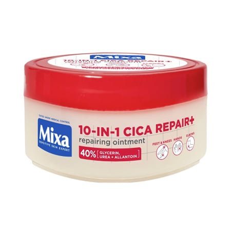 Regenerační mast 10 v 1 Cica Repair+ (Repairing Ointment) Mixa - 150 ml