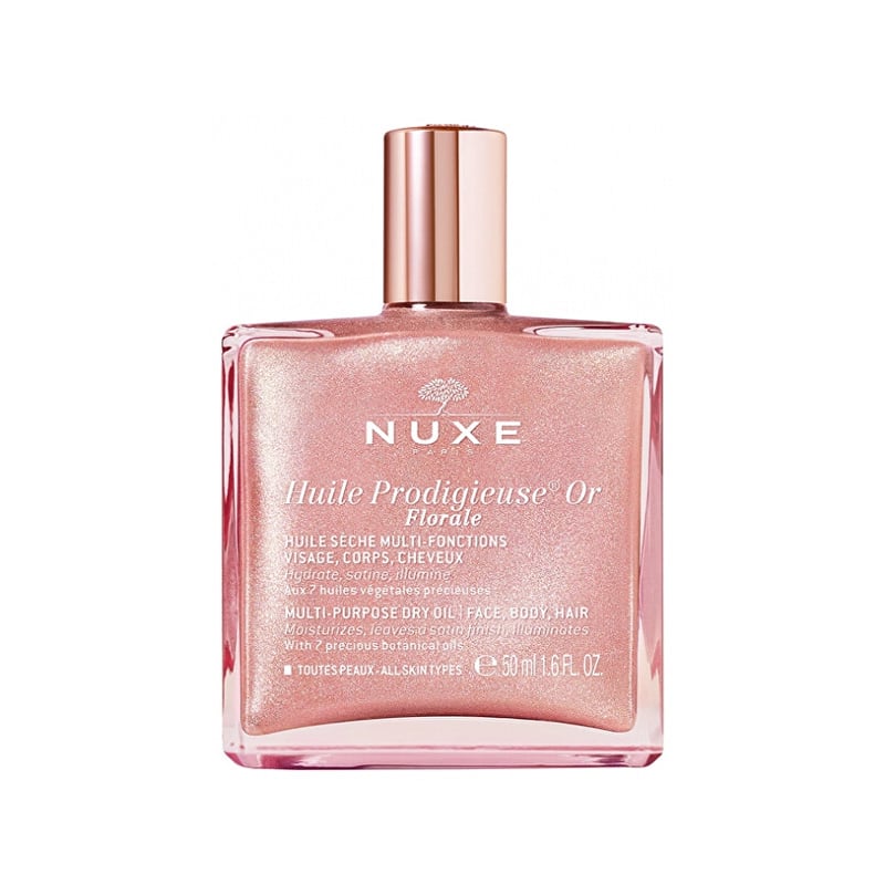 Multifunkční suchý olej na obličej, tělo a vlasy se třpytkami Huile Prodigieuse or Florale (Multi-Purpose Dry Oil) Nuxe - 50 ml Multifunkční suchý olej na obličej, tělo a vlasy se třpytkami Huile Prodigieuse or Florale (Multi-Purpose Dry Oil) Nuxe - 50 ml