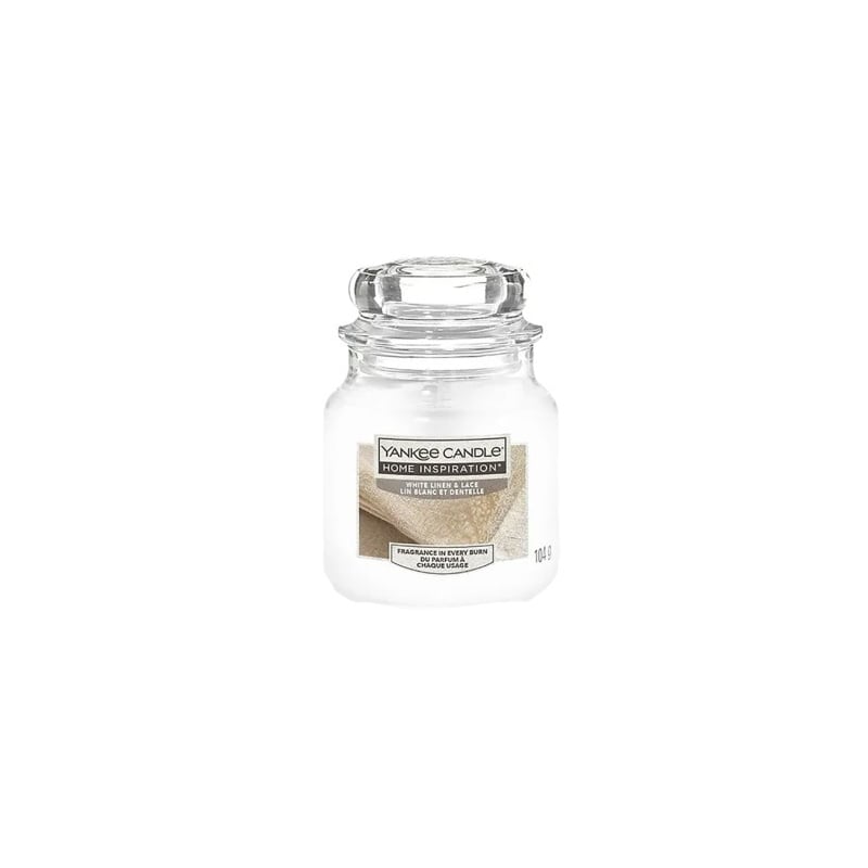 Vonná svíčka Home Inspiration malá White Linen & Lace Yankee Candle - 104 g Vonná svíčka Home Inspiration malá White Linen & Lace Yankee Candle - 104 g