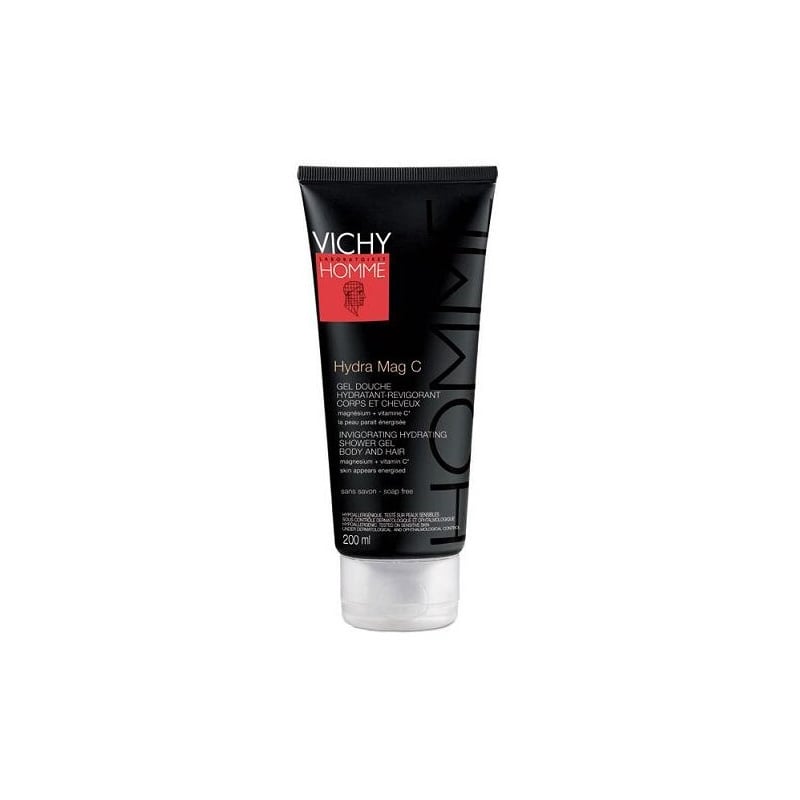 Hydratační sprchový gel Homme Hydra Mag C Vichy - 200 ml Hydratační sprchový gel Homme Hydra Mag C Vichy - 200 ml