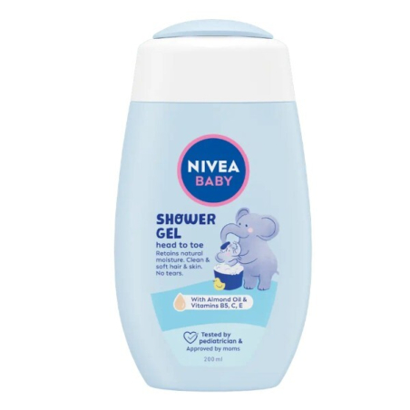 Sprchový gel pro tělo a vlásky Baby (Shower Gel) Nivea - 200 ml