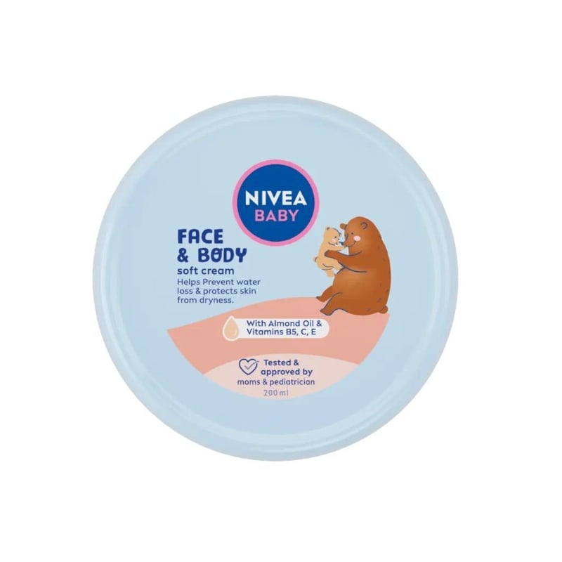 Hydratační krém na obličej a tělo Baby (Face & Body Soft Cream) Nivea - 200 ml