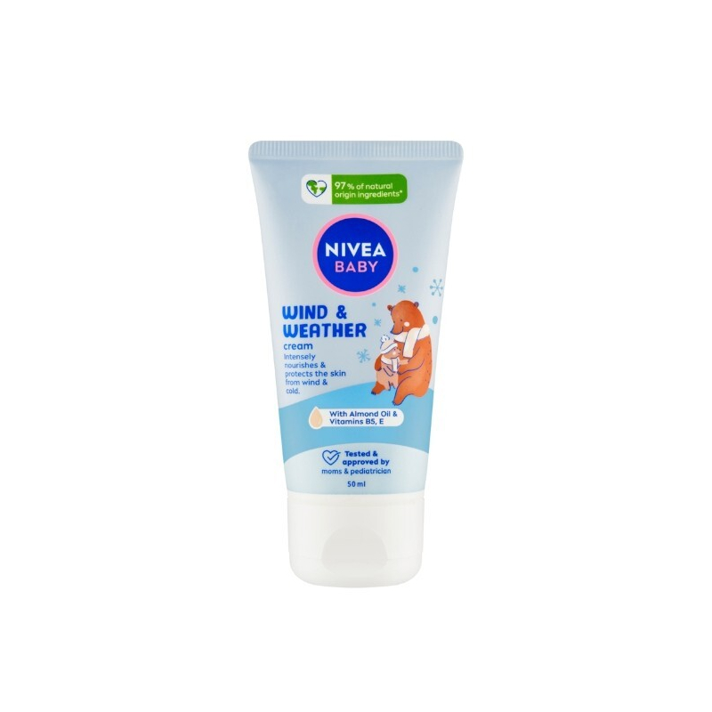 Krém proti chladu a větru pro děti Baby (Wind & Weather Cream) Nivea - 50 ml Krém proti chladu a větru pro děti Baby (Wind & Weather Cream) Nivea - 50 ml